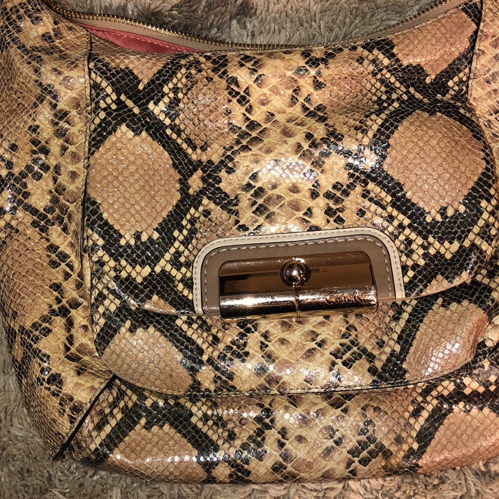 Snakeskin Authentic Coach Purse